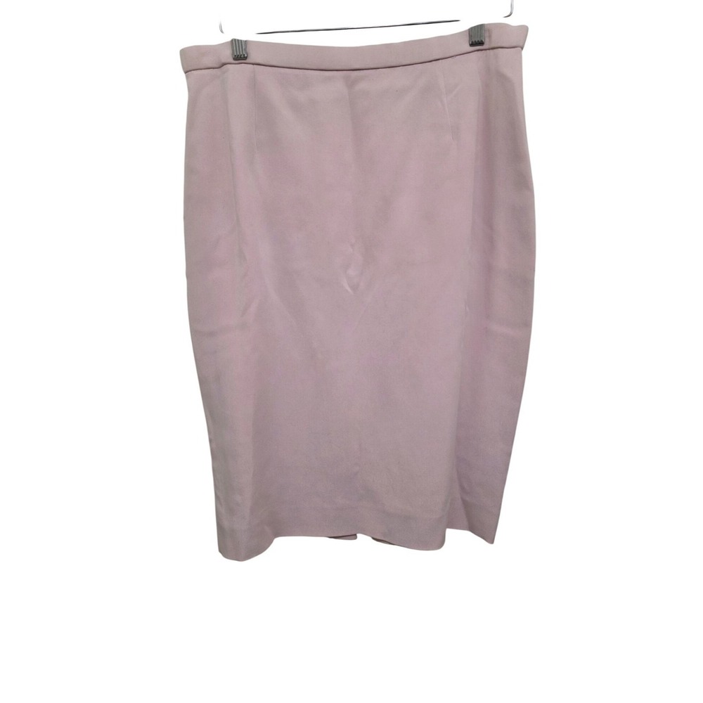 Dana Buchman Light Pink 100% Silk Pencil Skirt Women's Size 14